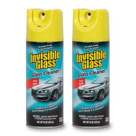 Invisible Glass 91163-2PK Premium Glass and Window Cleaner for Auto and Home Cleans Glass, Windows, Windshields, Navigation Screens, and More, Streak-Free, Ammonia-Free, Tint-Safe, 15 Oz, Pack of 2