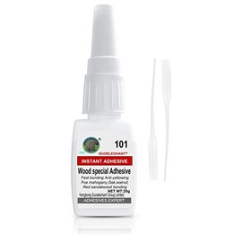 20g Wood Glue, Wood Adhesive, Instantly Strong Adhesive for bonding Wood, Instant Super Glue for Wood, Oak, Wooden Furniture, Wooden Product, Wooden Crafts, Wood Edge