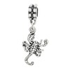 LGU Sterling Silver Oxidized Scorpion Dangle Bead Charm