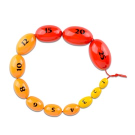 Skillssist Wooden Prader Orchidometer, Prader Balls, Endocrine Rosary for Endocrinologist and Pediatrician to Measuring Testis Scale