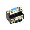 NFHK Adaptador VGA Macho a Hembra 15 Pines 270 Grados