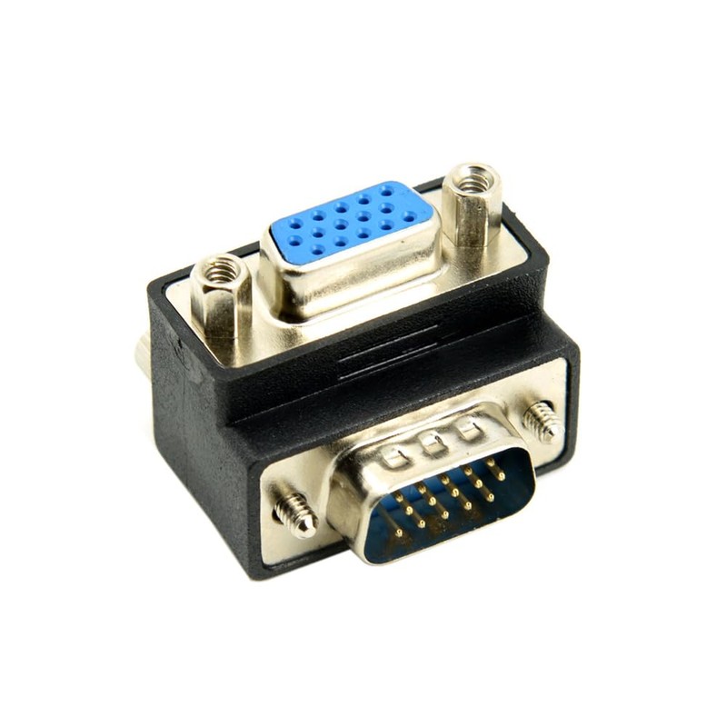 NFHK Adaptador VGA Macho a Hembra 15 Pines 270 Grados