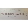 Holiday Rambler 2pc BY HOLIDAY RAMBLER CAMPER LOGO RV DECAL