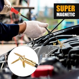 Heveer Magnetic Pickup Magnetic Rod Gripper 56 cm Flexible Magnetic Rod Grabber Bendable Magnetic Gripper for Picking Metal Parts Pack of 2