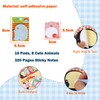 SILHOL Cute Sticky Notes, 16 Pack 320 Sheets Kawaii Cartoon