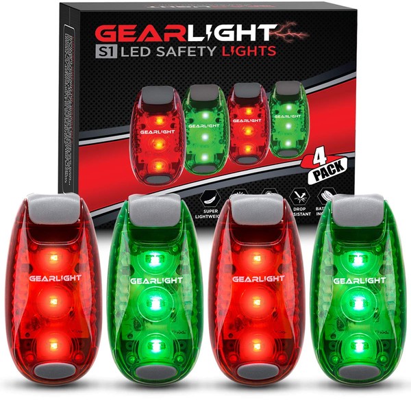 GearLight S1 LED Safety Lights Bike Taillights - Clip-On for