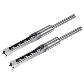 uxcell 2pcs Square Hole Drill Bit 14mm(9/16") High Carbon Steel Hollow Mortiser Auger for Woodworking Carpentry Mortise Tenon Machine