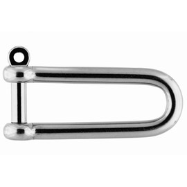 Dutyhook 12X122 Long D-Shackle With Captive Pin, Stainless Steel AISI 316