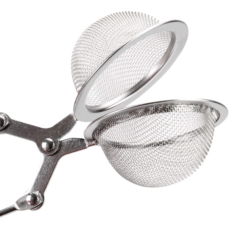 ANCLLO 4 Pack Snap Ball Tea Strainer with Handle for