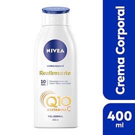 NIVEA Crema Corporal Humectante y Reafirmante Q10 (400 ml) - 48 Horas de Humectación Profunda con Vitamina C para una Piel Visiblemente Más Firme - Ideal para Piel Normal