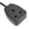 IEC320 C14 Male to C5 and Female Power Cord C14