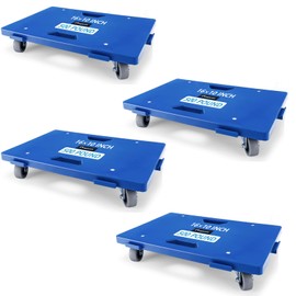 Nellyke Furniture Dolly, 4 Pack Blue Moving Dolly,16IN-10IN 500LBS Capacity, Furniture Movers 4 Wheels Heavy Duty, Modular Connectable Small Flat Dolly, Practical Portable Dollies