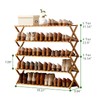 Choclaif Free Standing Shoe Racks for Closet, Shoe Shelf Bamboo