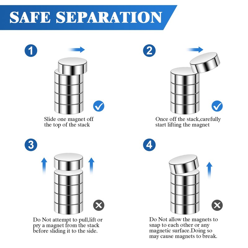 Wukong N45 Magnets 5x2mm | 80 Pack, Strong Mini Magnets