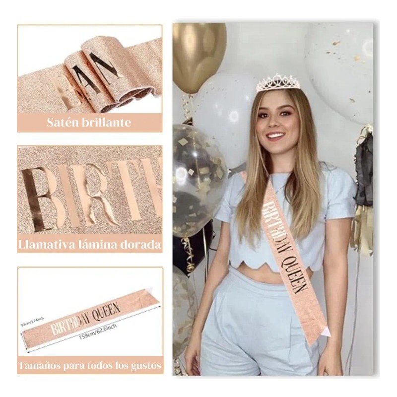 Accesorios Diadema Coronas Princesas Cumpleaños