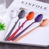 SBOMHS Long Handle Spoons Set of 8 (Coloured), Cocktail Mixing