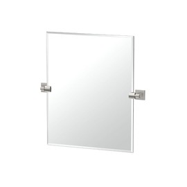 Gatco 5629SM Mode Frameless Rectangle Mirror, Satin Nickel