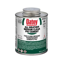 Oatey 31132 16 oz. PVC All Weather Clear Cement 10 Piece Display