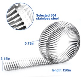YXYBST Bird Spikes Stainless Steel Fence Spikes for Pigeons Raccoon Snakes Deterrent Spikes Defender for Outside(120inch)
