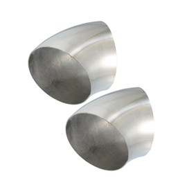 ACROPIX OD 4.5" 45 Degree Mandrel Bend Exhaust Elbow Pipe SS304 Stainless Steel Bend Tube 16GA /.060" Wall Thickness Exhaust Piping for Car Exhaust Pipe Elbow Modified 2pcs Car Parts