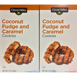 Coconut Fudge and Caramel Cookies 7oz. Just Like Samoas - Pack of 2