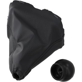 6 velocidades - Funda de cuero para palanca de cambios de coche, mango de cambio de cambio manual para Toyota Auris E18 Corolla E180 2013-2018, color negro