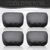 Tallew 4 Pcs Universal Car Headrest Cover Soft Car Seat