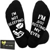 I'm Not Sleeping Just Resting My Eyes Funny Socks for