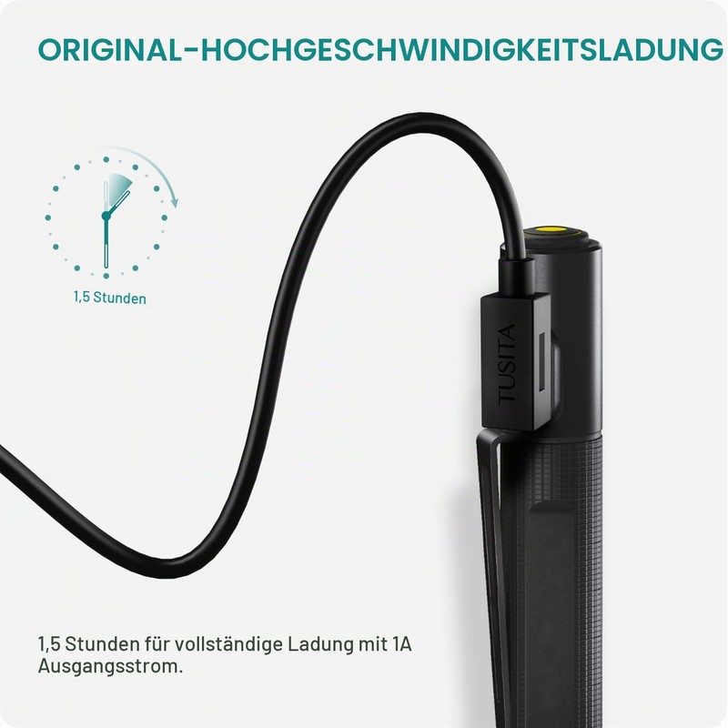 TUSITA Magnetic Charger Charging Cable Compatible with LEDLENSER P&H Models