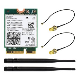 Waveshare Wireless BE200 NIC, Gigabit Tri-Band Wi-Fi 7, Supports IEEE 802.11a/b/g/n/ac/be/ax Standard, Blue-T 5.4