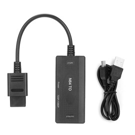 HighDefinition Converter Video Audio to HighDefinition Multimedia Interface Adapter for Retro Game Console(Black )