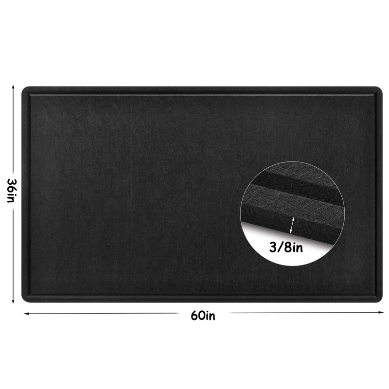 Large Bulletin Board - 60 x 36 Inches, Foldable Decorative
