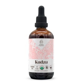 Kudzu USDA Organic Alcohol-Free Extract | Dietary Supplement, High-Potency Tincture | Natural Certified Organic Kudzu (Pueraria lobata) Dried Root (4 oz)