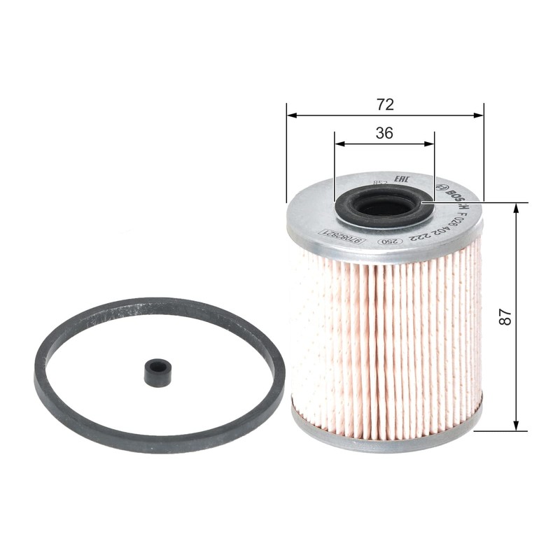 Bosch N2222 Diesel Filter Car