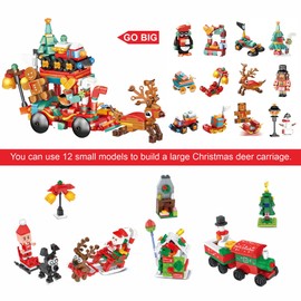 Kids Toys Advent Calendar 2024 Building Blocks Advent Calendar 2024, 24 Days Christmas Countdown Calendar Blocks Set, Xmas Santa Blocks Advent Calendar Gifts for Kids Girls Boys 5-13 Year Old