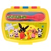 Stor Funny Sandwich Box with Cutlery Bing Lunch Bag, Youth