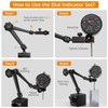Neoteck 0-1"/0.001" Dial Indicator and Magnetic Base Set with Storage