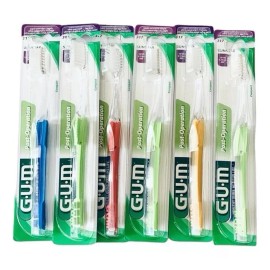 GUM Linea Ultra Suave Kit De 6 Cepillos Dentales Ultra Suave 317 Gum