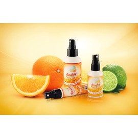 Flushie Pre-Toilet Spray - Travel Size Toilet Deodorizer & Poop Odor Eliminator (Citrus, 1oz 3pack)