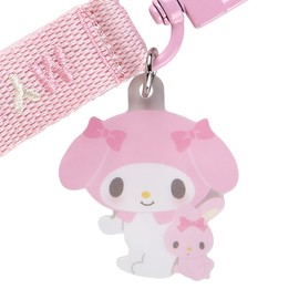 Sanrio 304069 Logo Embroidered Tag Keychain Character Grand Prize Vol. 1 My Melody My Melody, 5.1 x 1.6 x 0.3 inches (13 x 4 x 0.7 cm), Character
