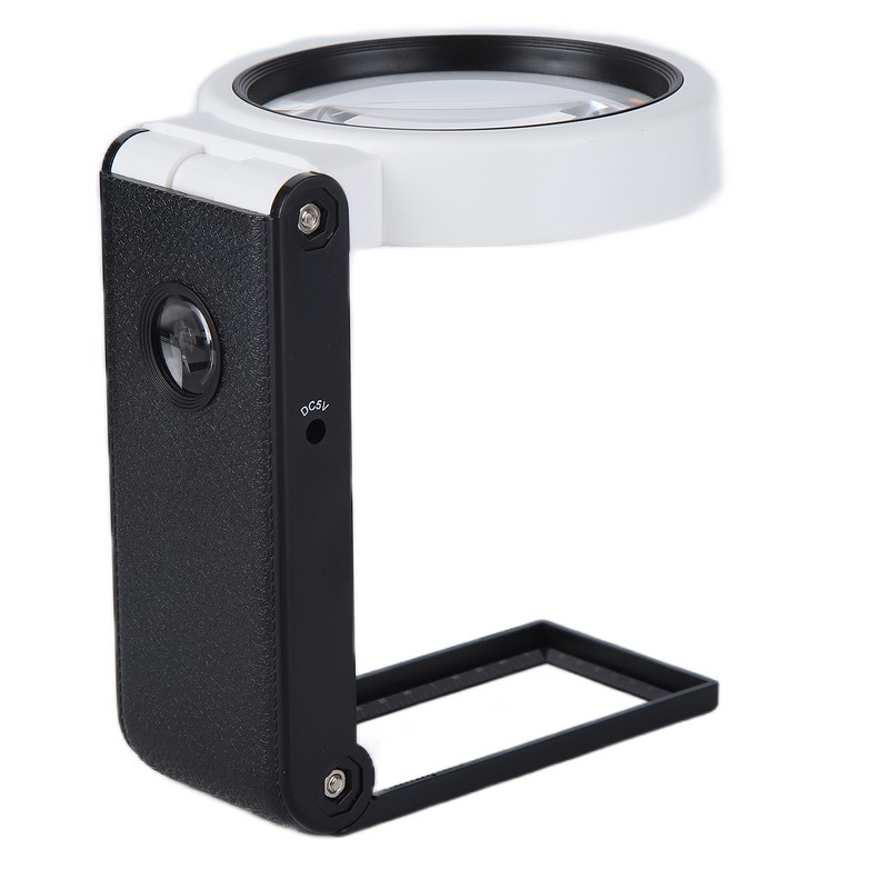 TH‑7018A Multifunctional Magnifier with LED Light Handheld Foldable Magnifying Glass