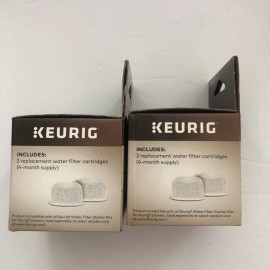 KEURIG Genuine Water Filter Replacement Cartridges 2-Pack Lot