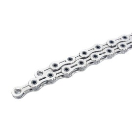 SwishTi X11SL 11 Speed Road MTB Bicycle Bike Chains Hollow-Pin Ultralight DLC 116-Links for Shimano/Sram/KMC use (Silver)