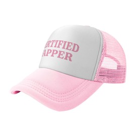 Funny Trucker Hats for Women Country Women's Trucker Hats Breathable Mesh Summer Caps Adjustable Pink Hats