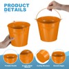 PATIKIL 6"x5" Small Metal Buckets with Handle, 6 Pcs Mini