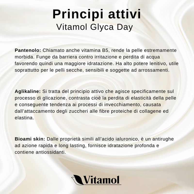Vitamol Biosoft Glyka Day Tages-Gesichtscreme – Antiglykation, Anti-Aging, Anti-Falten, 50