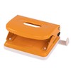 Idena 11542 Metal Hole Punch with Format Display, Orange, for