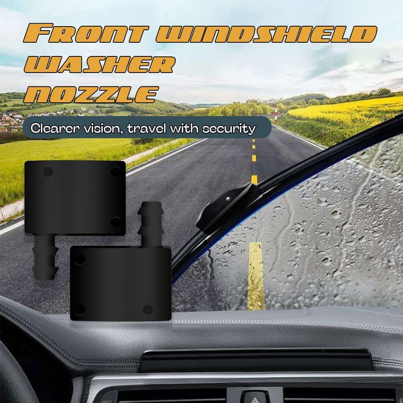 deemars 2PCS Windshield Washer Wiper Nozzle, Car Front Windshield Wiper