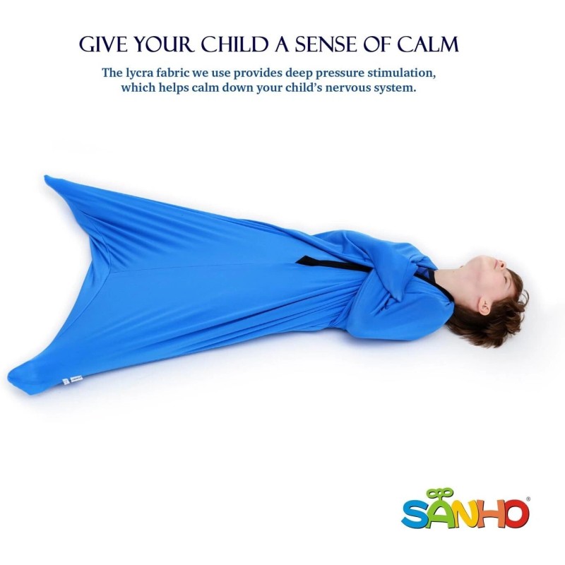 SANHO Yopo Dynamic Movement Sensory Sox - Blue - Medium