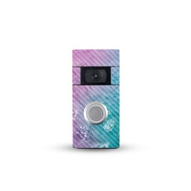 MightySkins Carbon Fiber Skin Compatible with Ring Video Doorbell (2nd Generation) - Diamond Grunge | Protective, Durable Textured Carbon Fiber Finish | Easy to Apply
